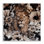 Art mural mixte fleurs et lion par Reinders