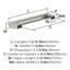 Poignée de meuble en composite composite nickel satiné 5-1 / 16 po (128 mm) - paquet de 25-111778184-111778191