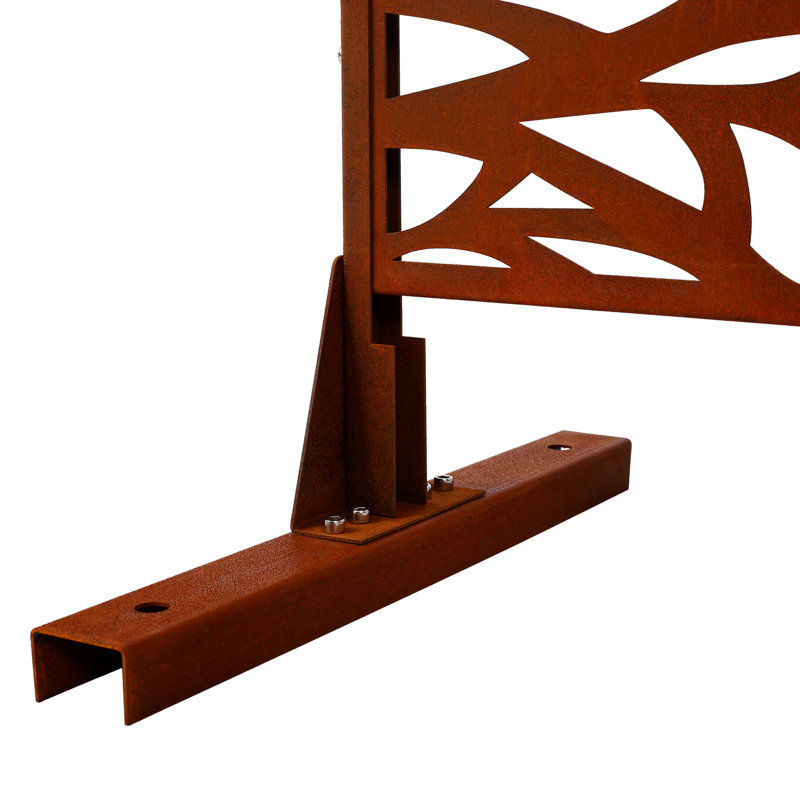 Écran d'intimité extérieur et intérieur, Rouge rouille