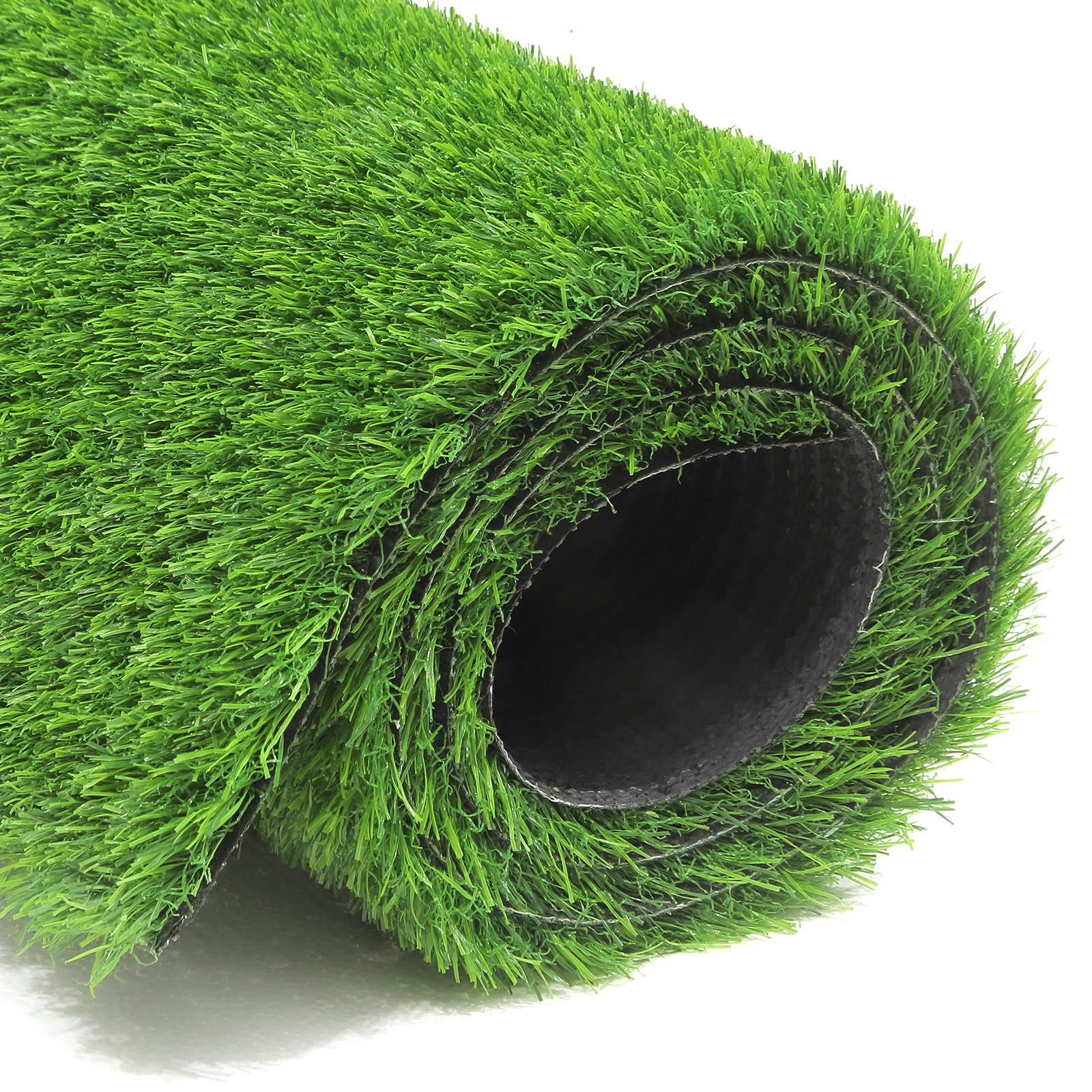Arlmont & Co. Artificial Grass Rolled Outdoor Rug, Realistic Synthetic ...
