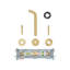Wall Mounted Basin Mixer Tap Brass-944535108