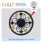 Ventilateurs de plafond fermés réversibles à profil bas DC-130156529