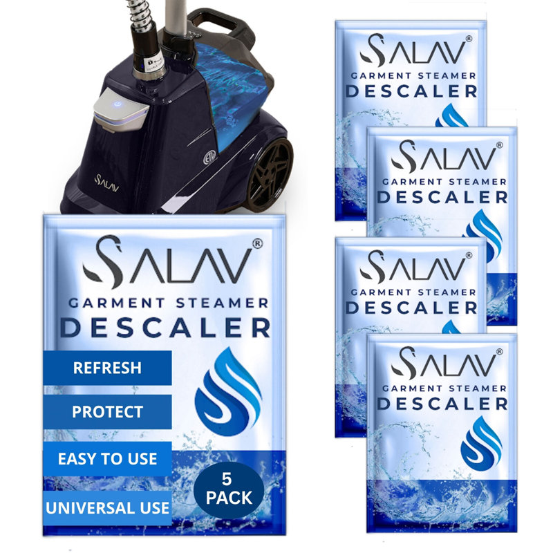 SALAV Garment Steamer Descaling Packets, 5-Pack