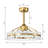 Jackeline 20.8'' 7 - Blade Crystal Ceiling Fan with Remote and Light Kit-717613425