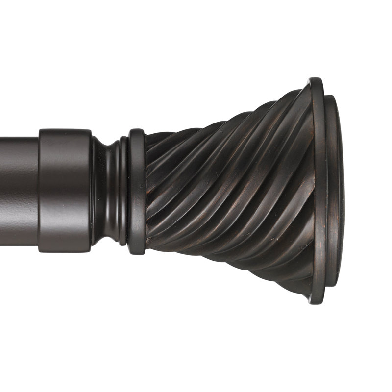 Tringle à rideaux simple Cecille Traverse, Marron, H 3,5 po x l 90 po x P 3,75 po