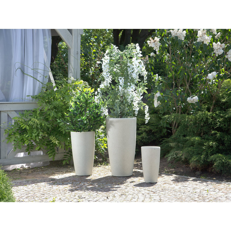 Giselle Pot Planter, White, 75cm H x 39cm W x 39cm D
