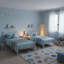 Metal Bed Frame with Beard Design Headboard-1923777582-1923777580