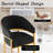 26" Counter Height Bar Stool,Black Velvet Gold Metal Base-1655200442-1648840612