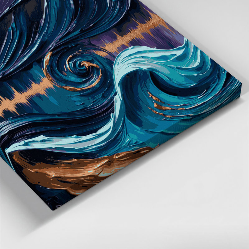 «Music Sound Waves and Frequences», art mural sur toile grise, H 12 po x l 18 po