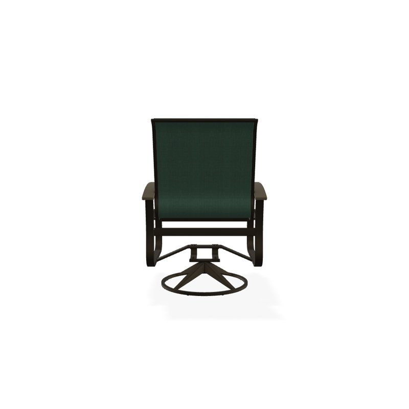 Belle Isle Outdoor Dining Armchair, Beachwood P40, Textured Beachwood, Forest Forest Green 22D Sunbrella®