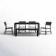 Armando 64'' Rectangular 6 - Person Outdoor Dining Set