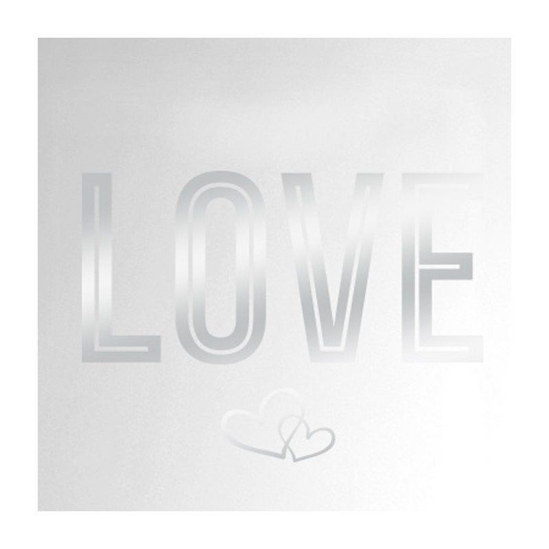 Wall Decal, Shiny Silver