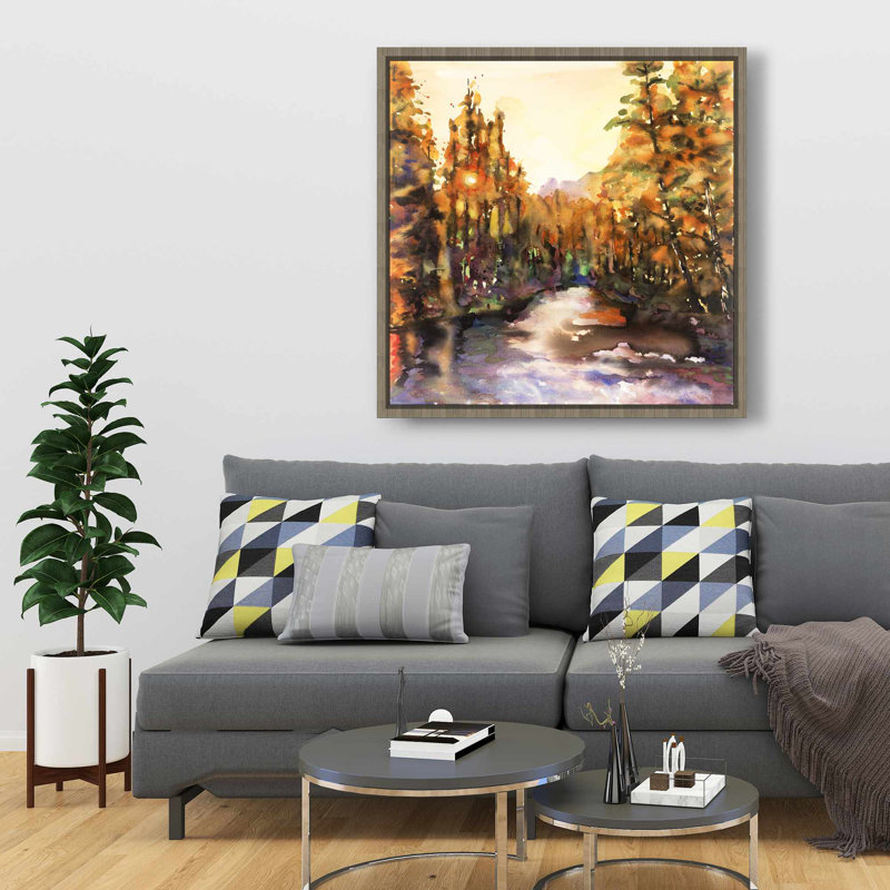 «Merced River», art sur toile encadré