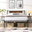 California King Bed Frames ,Headboard With Wood Panel Decoration