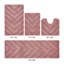 Ensemble de tapis pour salle de bain touffeté à 100% coton 2370 g / m² Hugo avec envers en latex anti-dérapant, certifié OEKO-TEX®, super absorbant et lavable à la machine, rose-348628248-392018191