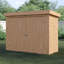 6 ft. W x 3 ft. D Shiplap Pent Wooden Bike Shed-1281593758