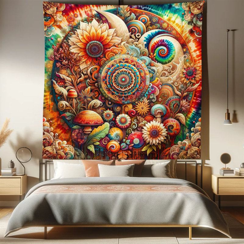 Tapisserie en microfibre, H 88 po x l 88 po