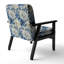 Chaise d'appoint florale Cobalt-6885845