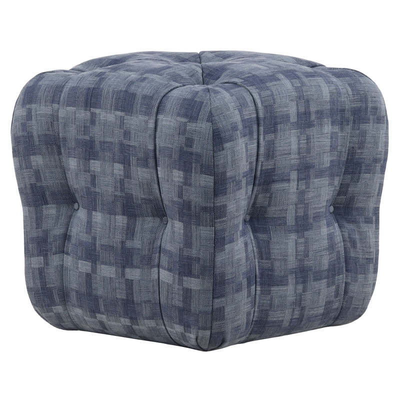 Glen Haven Square Ottoman, Toodaloo Parchment