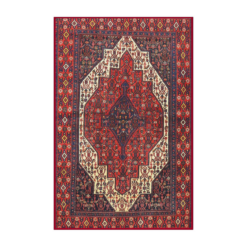 Tapis oriental rouge / bleu / beige, Rectangle 8 pi x 12 pi