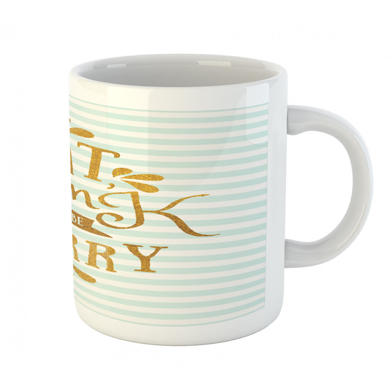 Grande tasse à café manger et be merry