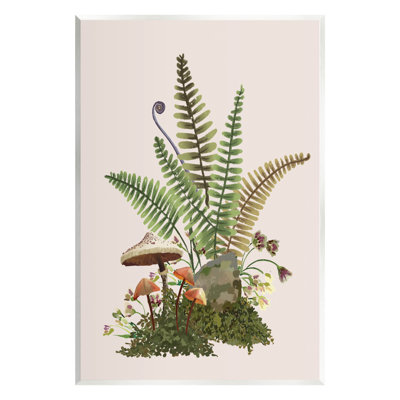 Forêt, botanique, germes de champignon, estampe numérique par House Of Rose