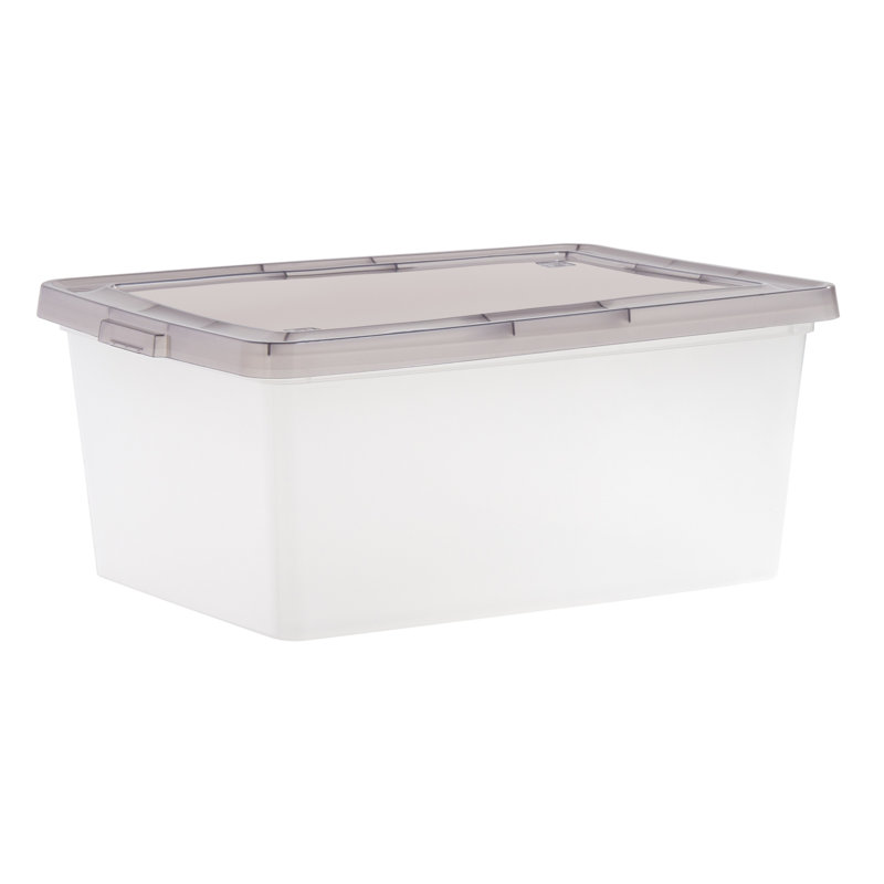 IRIS 17 Qt [4.25 Gal] Snap Top Plastic Storage Box
