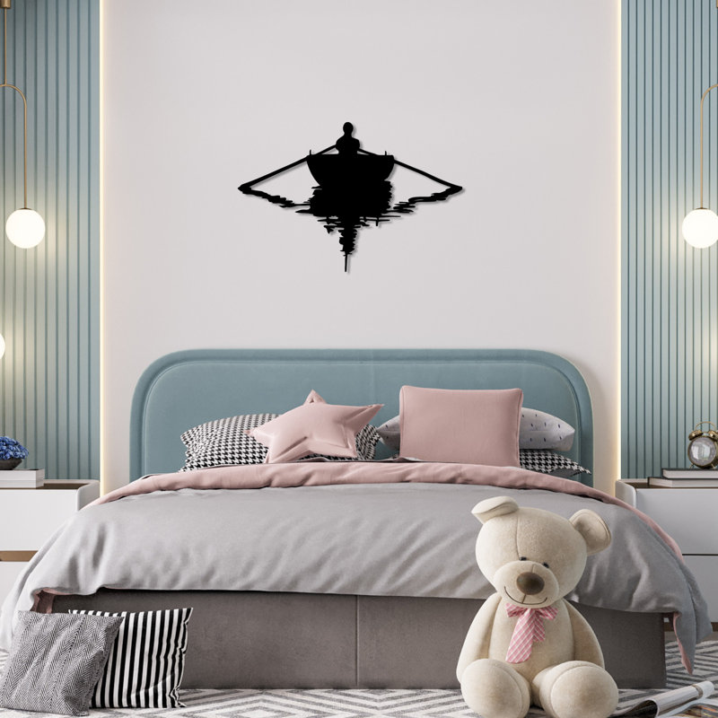 Stylish Decorative Metal Wall Accessory, Black, 15.7 x 23.6 inches | 100% Metal Construction, Thickness: 0.06 inches | Lightweight at 1.1 lbs | Perfect for Modern Home Decor, Unique and Eye-Catching Design