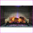 Electric Fireplace Insert, 28 Inch Multicolored Flames Adjustable Brightness | Tempered Glass+Sheet Metal | Primary Living Space