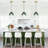 1-Light 9.45" Artisan Twisted Gradient Glass Pendant Light Hanging Fixture for Kitchen Island-936846057