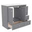 Armoire de meuble-lavabo 36 po avec lavabo en céramique, armoire autoportante de style Shaker avec 4 tiroirs à fermeture en douceur et 2 portes à fermeture en douceur-596596060