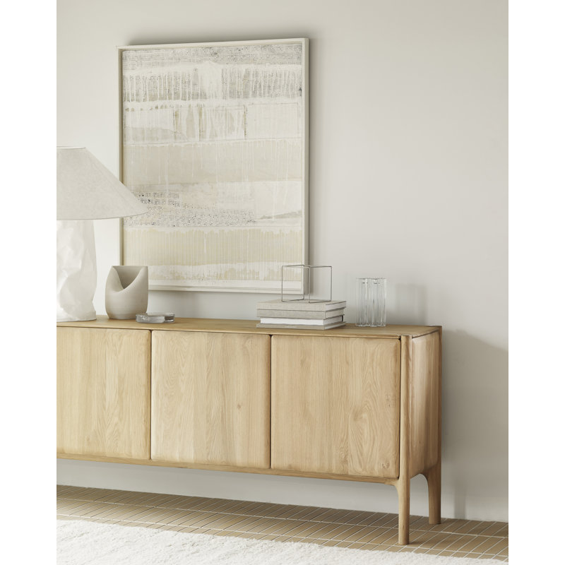 Pi 69'' W Solid Wood Sideboard, Oiled Oak