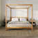 Hanhalyn Solid Wood Canopy Bed