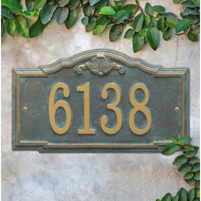 Gatewood Personalized Standard 1-Line Wall Address Plaque