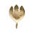 Leaf-Shaped Brass Trinket Dish (Each One Will Vary)