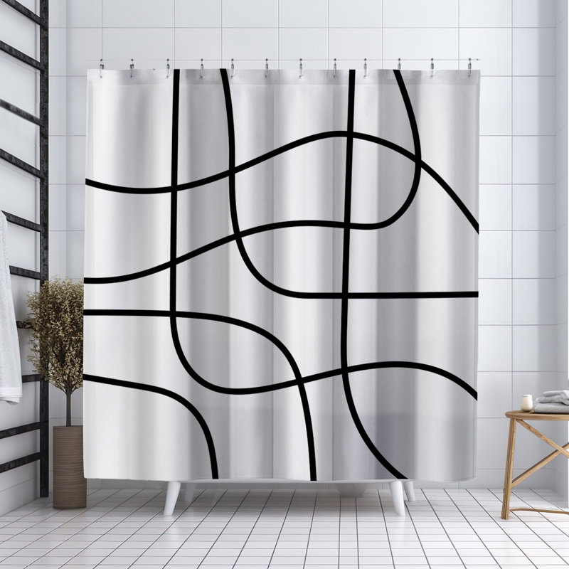 Coco Shower Curtain, Black