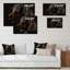 Portrait d'un teckel glam noir - décoration murale animaux chien teckel-88040067-88040068