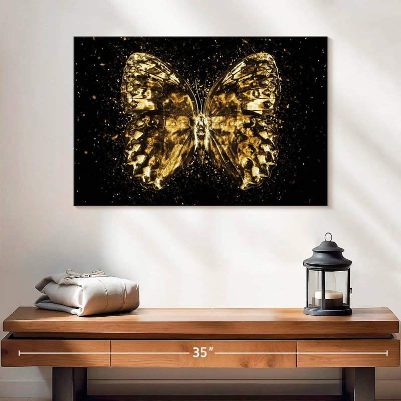 Brampt The Golden Butterfly II, 16" H x 24" W