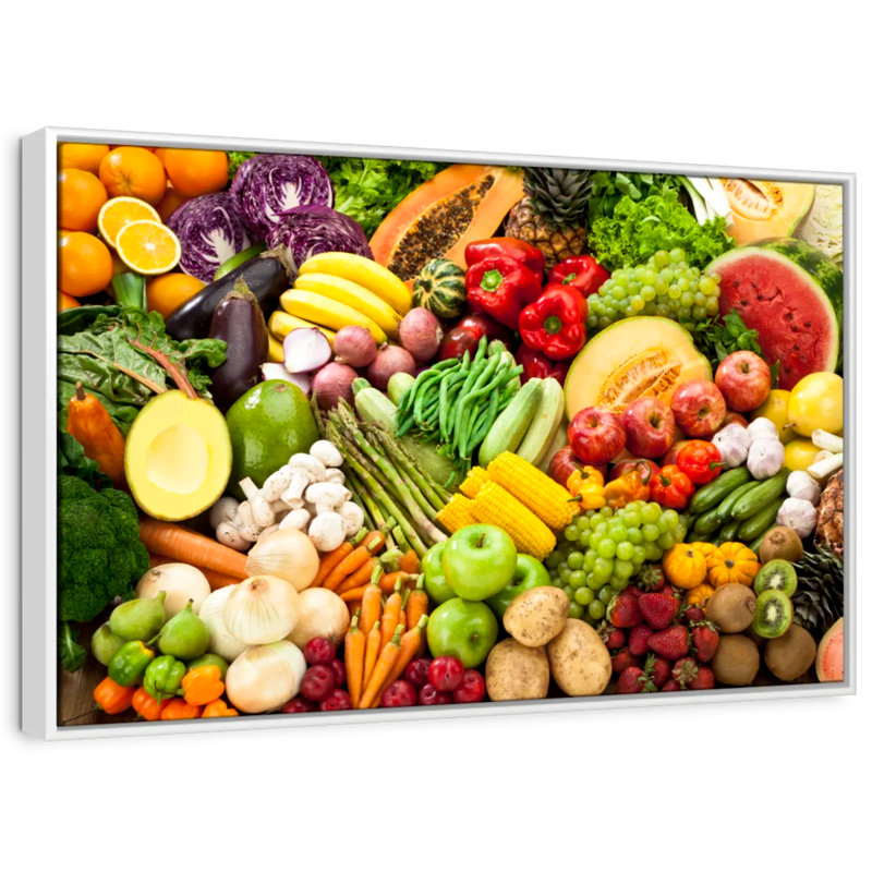 Yarlin Fresh Fruits And Veggies, 17" H x 25" W