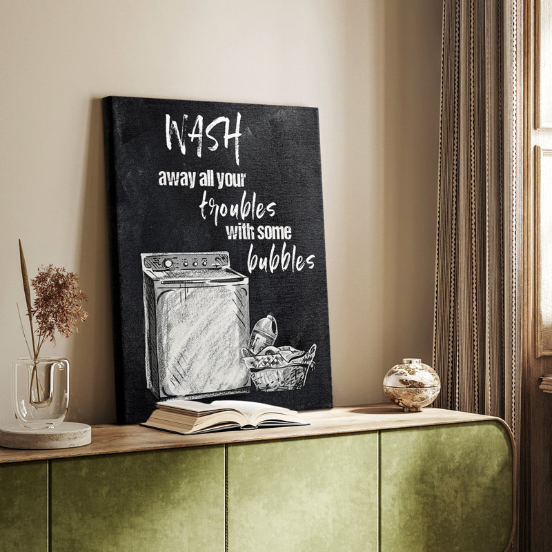 Wash Wash Your Troues - Cavas de galerie sur mesure, H 12 po x l 8 po