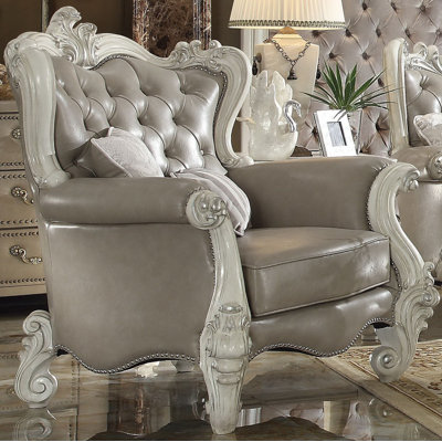Faux Leather Armchair