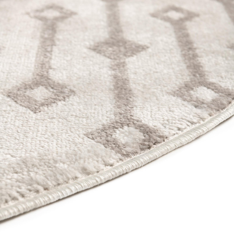 Junius Geometric Indoor Rug, Oval 4' x 6'