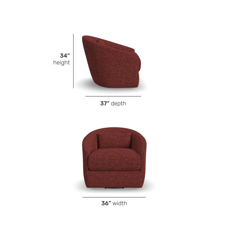 Chaise pivotante Herma Charisma, Red