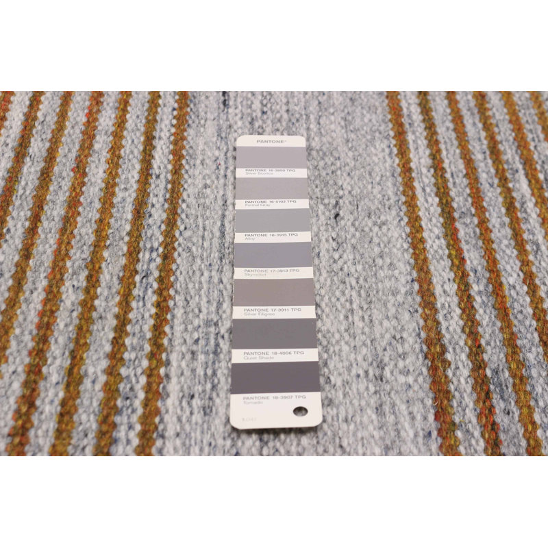 Boho gris Kilim 4 pi 11 po x 8 pi 2 po