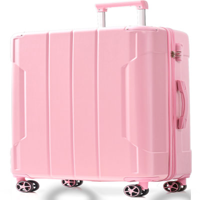 Hardshell Luggage, Lightweight Durable ABS Suitcases with Double Wheels, Expandable 28-inch Checked Luggage 28"