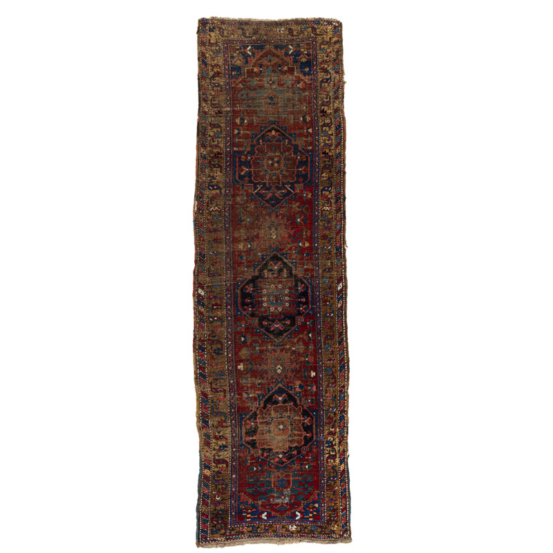 One-of-a-Kind 3'3 X 11' Hand Knotted Area Rug