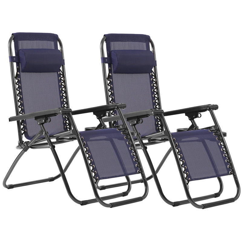 Libertad Folding Recliner Chair, Blue