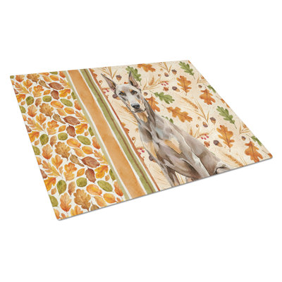 Planche à découper en verre Fawn Doberman Pinscher Heirloom