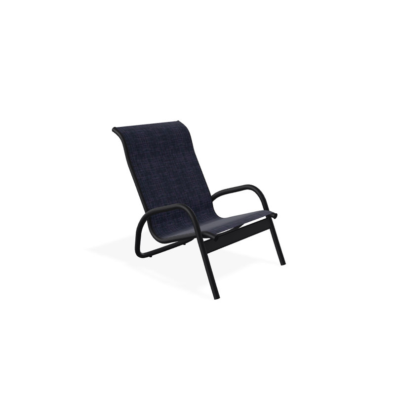Gardenella Patio Chair, Black, Moments Navy