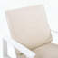 Ensemble de 2 fauteuils club en bois d'acacia avec coussins beiges